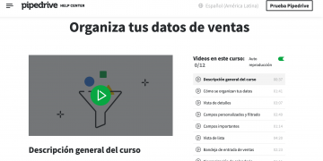 Curso Organiza tus datos de ventas en Pipedrive